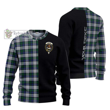 Graham Dress Tartan Ugly Sweater with Family Crest and Half Of Me Style