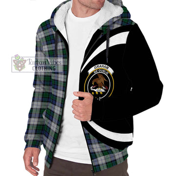 Graham Dress Tartan Sherpa Hoodie with Family Crest Circle Style