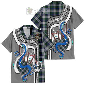 Graham Dress Tartan Short Sleeve Button Shirt with Epic Bagpipe Style