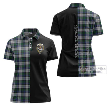 Graham Dress Tartan Women's Polo Shirt with Family Crest and Half Of Me Style