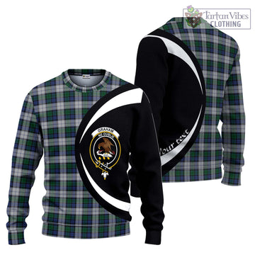 Graham Dress Tartan Ugly Sweater with Family Crest Circle Style