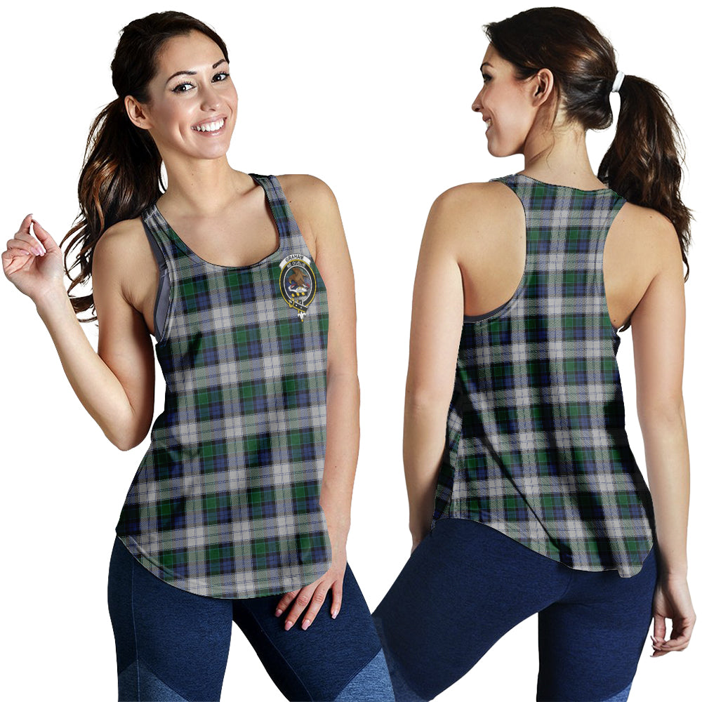 graham-dress-tartan-women-racerback-tanks-with-family-crest