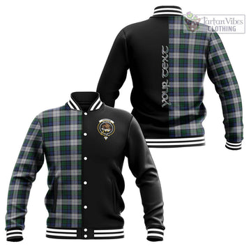 Graham Dress Tartan Baseball Jacket with Family Crest and Half Of Me Style