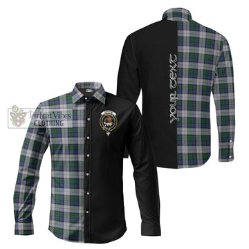 Graham Dress Tartan Long Sleeve Button Shirt with Family Crest and Half Of Me Style