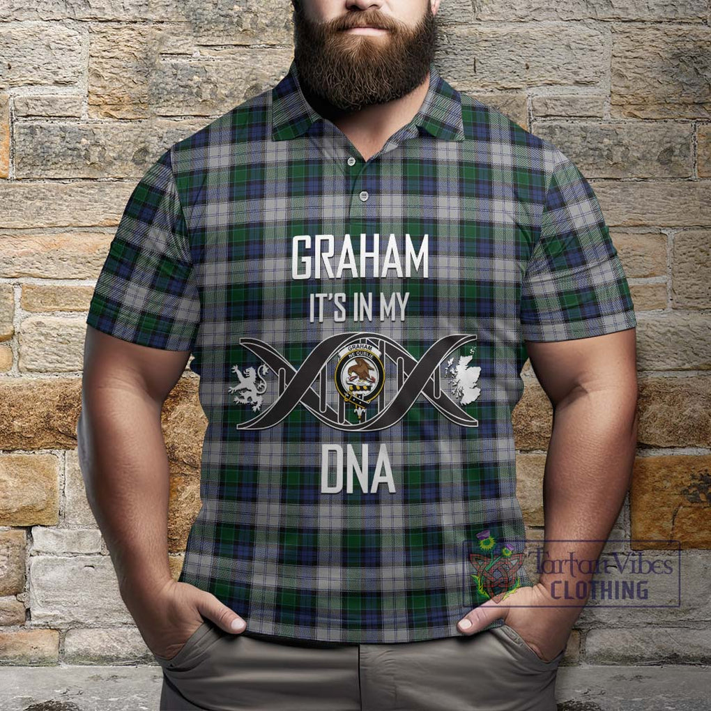 Graham Dress Tartan Polo Shirt with Family Crest DNA In Me Style Kid - Tartanvibesclothing Shop