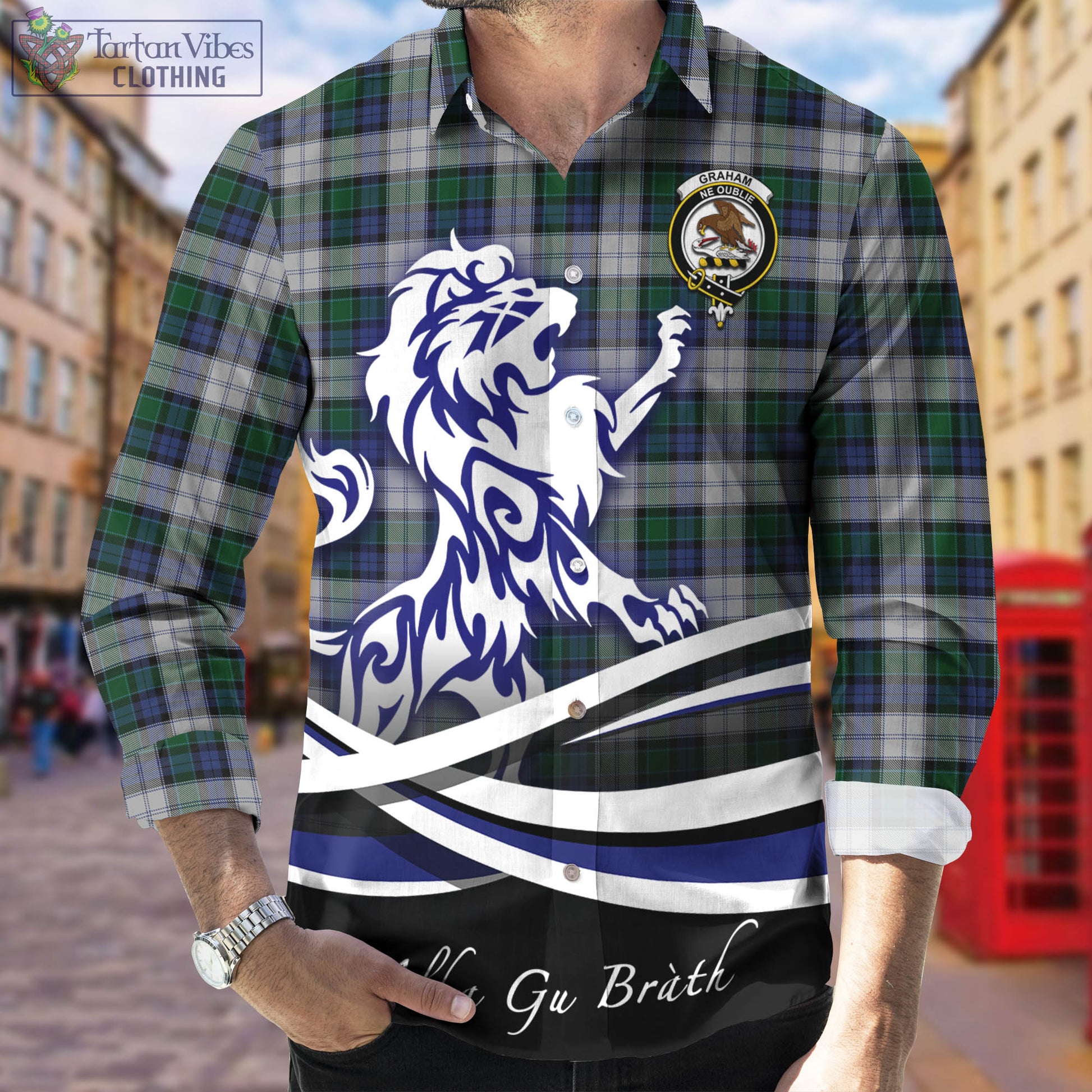 graham-dress-tartan-long-sleeve-button-up-shirt-with-alba-gu-brath-regal-lion-emblem