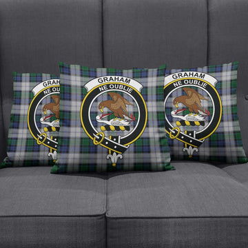 Graham Dress Tartan Pillow Cover with Family Crest