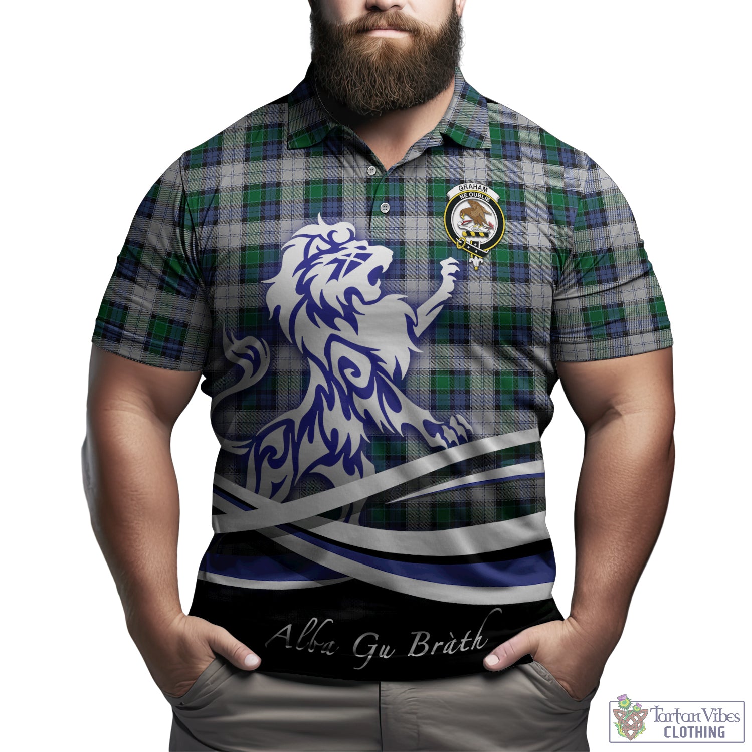 graham-dress-tartan-polo-shirt-with-alba-gu-brath-regal-lion-emblem