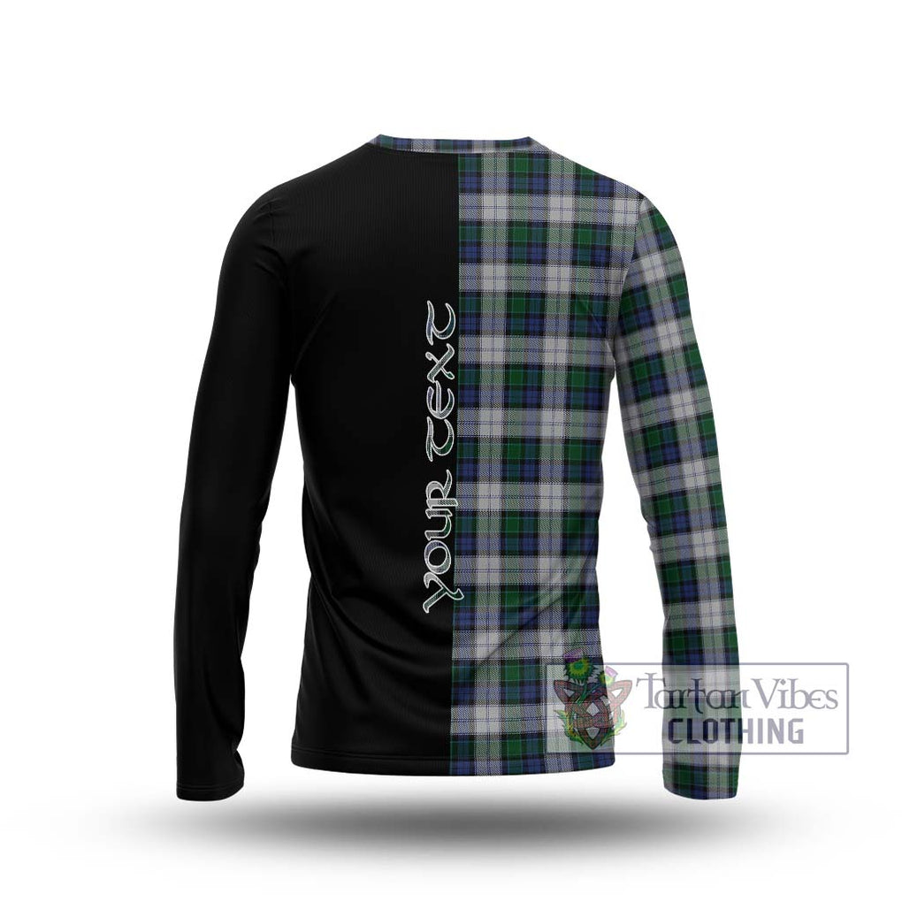 Graham Dress Tartan Long Sleeve T-Shirt with Family Crest and Half Of Me Style - Tartanvibesclothing Shop