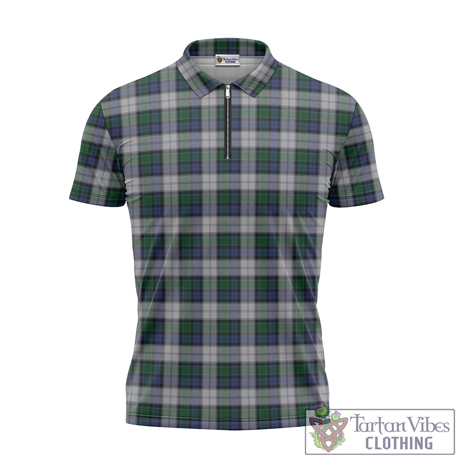 Tartan Vibes Clothing Graham Dress Tartan Zipper Polo Shirt