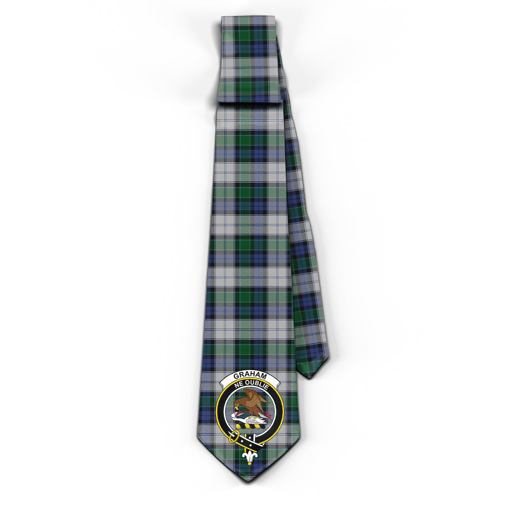 Graham Dress Tartan Classic Necktie with Family Crest - Tartan Vibes Clothing