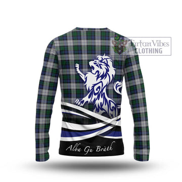 Graham Dress Tartan Long Sleeve T-Shirt with Alba Gu Brath Regal Lion Emblem