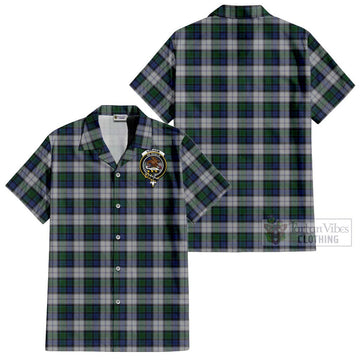 Graham Dress Tartan Cotton Hawaiian Shirt with Family Crest