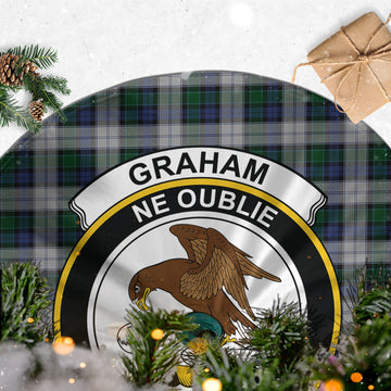 Graham Dress Tartan Christmas Tree Skirt with Family Crest