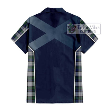 Graham Dress Tartan Short Sleeve Button Shirt with Family Crest and Lion Rampant Vibes Sport Style