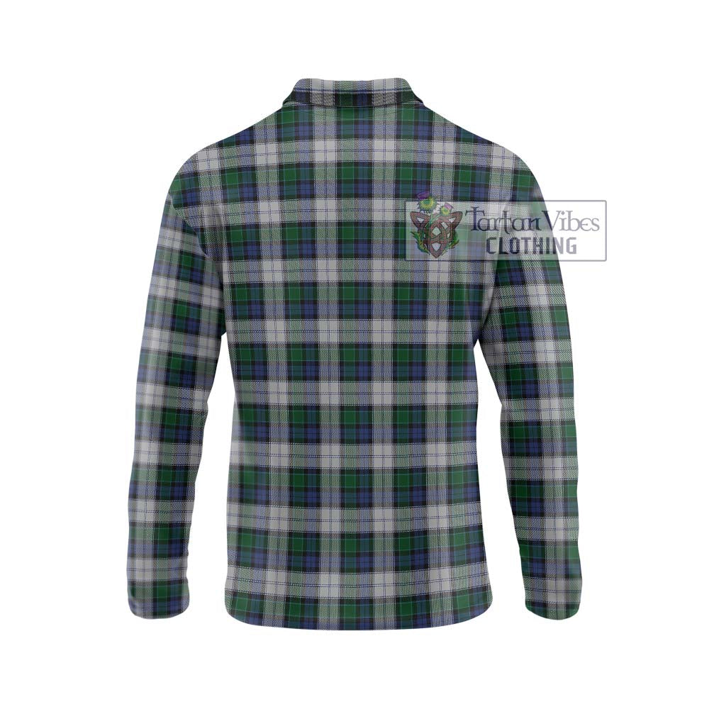 Graham Dress Tartan Long Sleeve Polo Shirt with Family Crest DNA In Me Style - Tartanvibesclothing Shop