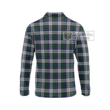 Graham Dress Tartan Long Sleeve Polo Shirt with Family Crest DNA In Me Style