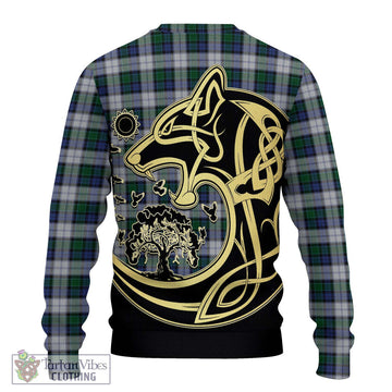 Graham Dress Tartan Ugly Sweater with Family Crest Celtic Wolf Style