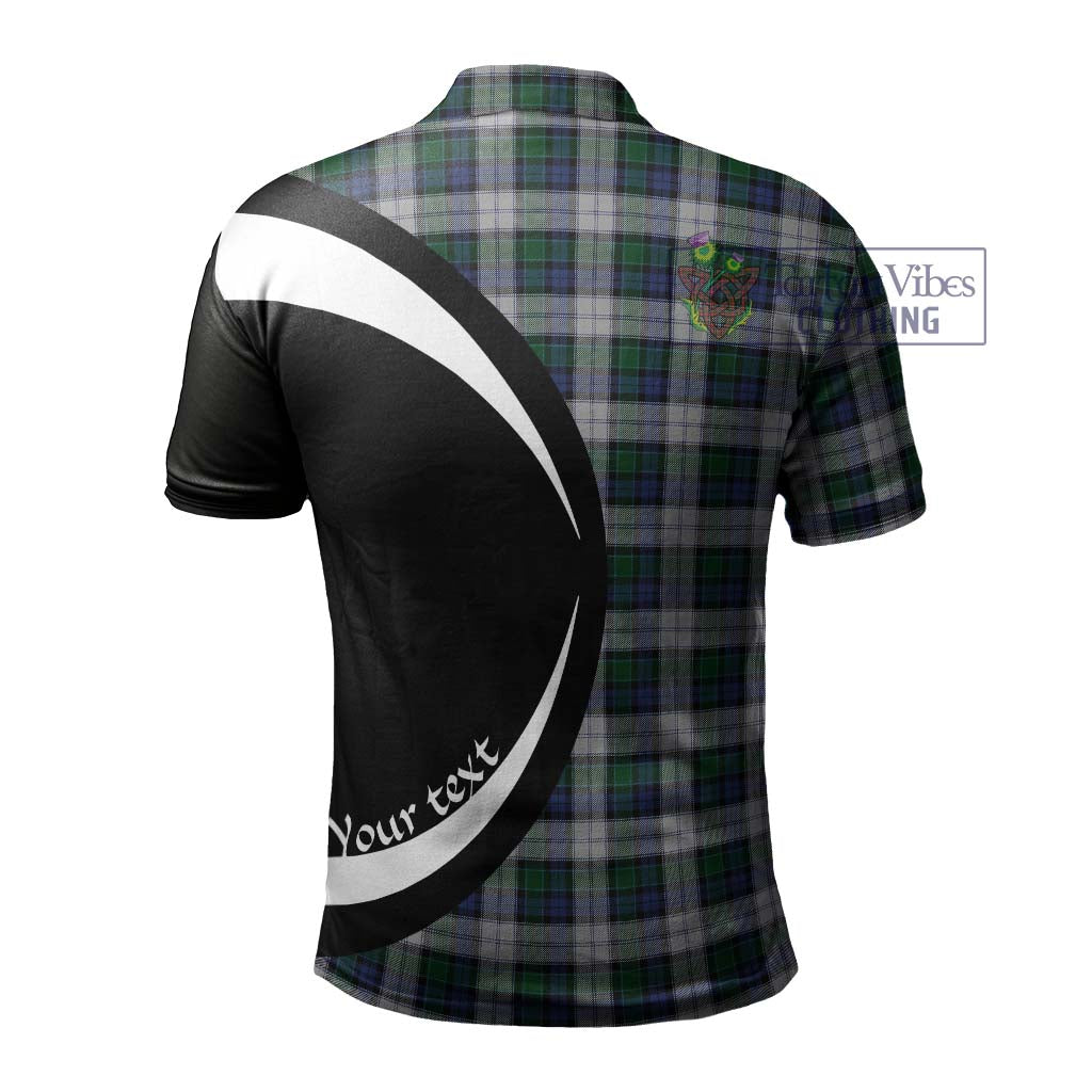 Graham Dress Tartan Men's Polo Shirt with Family Crest Circle Style - Tartan Vibes Clothing