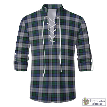 Graham Dress Tartan Men's Scottish Traditional Jacobite Ghillie Kilt Shirt