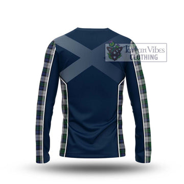 Graham Dress Tartan Long Sleeve T-Shirt with Family Crest and Lion Rampant Vibes Sport Style