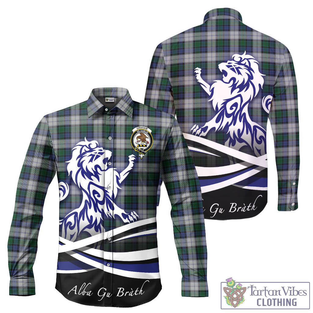 graham-dress-tartan-long-sleeve-button-up-shirt-with-alba-gu-brath-regal-lion-emblem