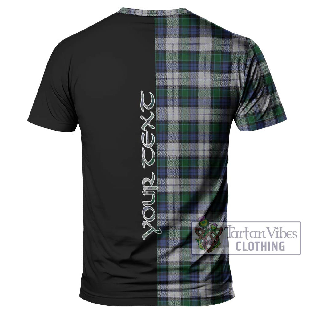 Graham Dress Tartan T-Shirt with Family Crest and Half Of Me Style - Tartanvibesclothing Shop