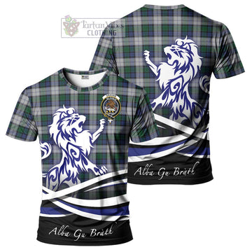 Graham Dress Tartan Cotton T-shirt with Alba Gu Brath Regal Lion Emblem