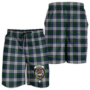 Graham Dress Tartan Mens Shorts with Family Crest