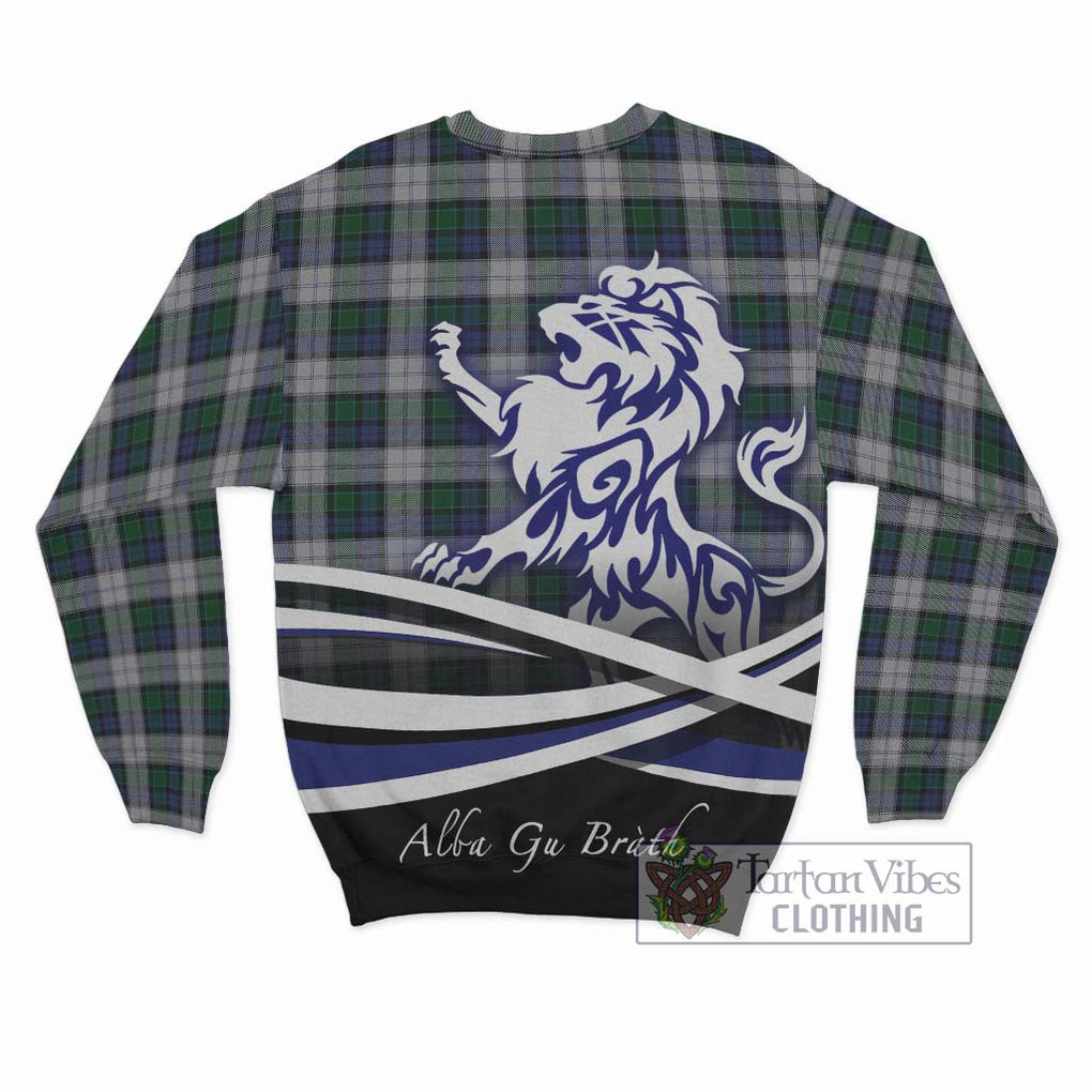 Graham Dress Tartan Sweatshirt with Alba Gu Brath Regal Lion Emblem - Tartanvibesclothing Shop