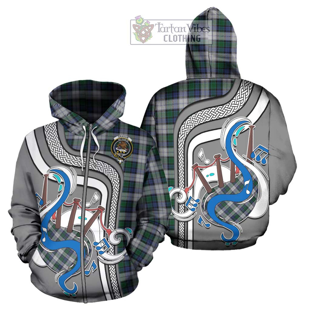 Graham Dress Tartan Hoodie with Epic Bagpipe Style - Tartanvibesclothing Shop