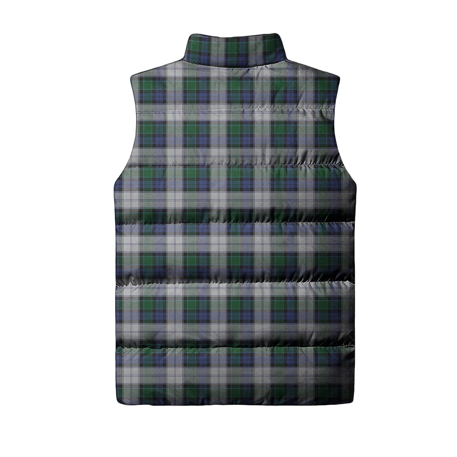 Graham Dress Tartan Sleeveless Puffer Jacket with Family Crest - Tartanvibesclothing