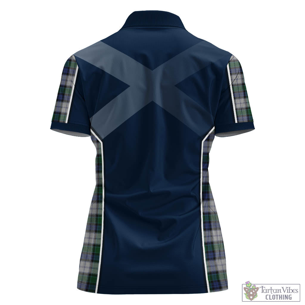 Graham Dress Tartan Women's Polo Shirt with Family Crest and Lion Rampant Vibes Sport Style - Tartan Vibes Clothing