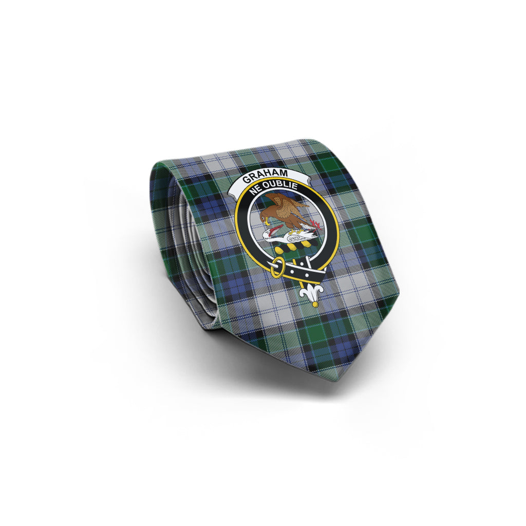 Graham Dress Tartan Classic Necktie with Family Crest - Tartan Vibes Clothing