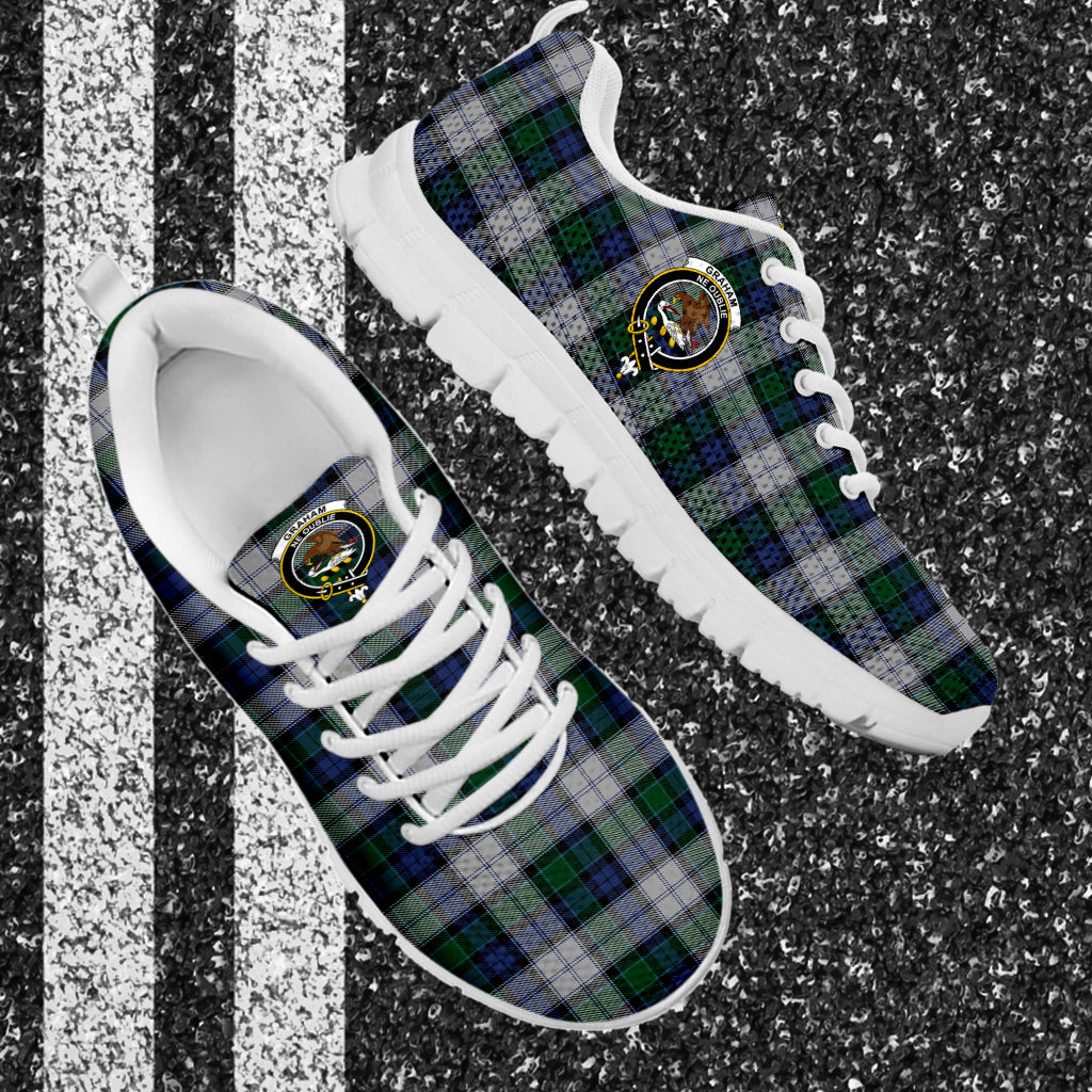 Graham Dress Tartan Sneakers with Family Crest - Tartan Vibes Clothing