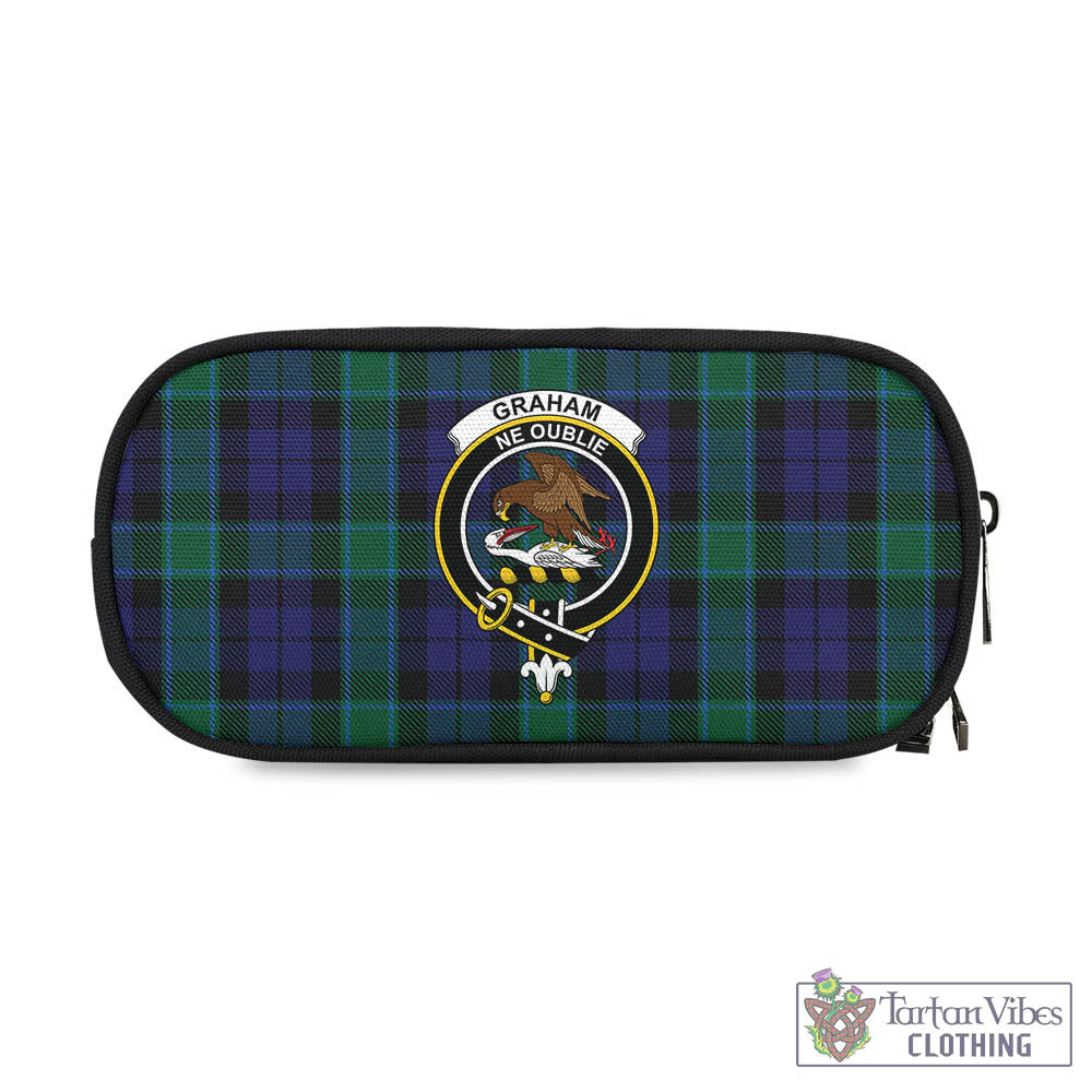 Tartan Vibes Clothing Graham of Menteith Tartan Pen and Pencil Case with Family Crest