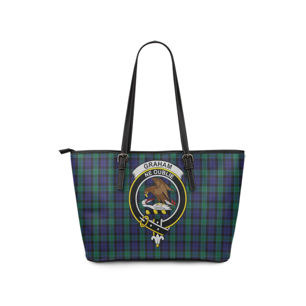 graham-of-menteith-tartan-leather-tote-bag-with-family-crest