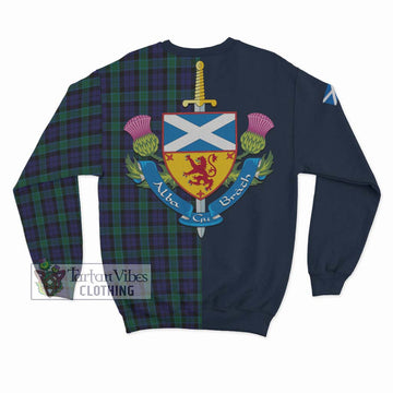 Graham of Menteith Tartan Sweatshirt Alba with Scottish Lion Royal Arm Half Style