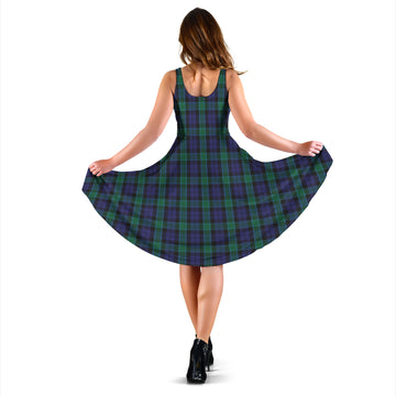 Graham of Menteith Tartan Sleeveless Midi Womens Dress