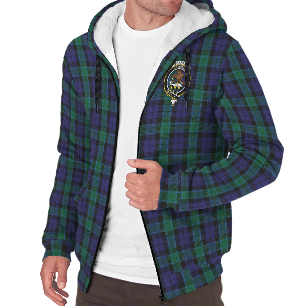 graham-of-menteith-tartan-sherpa-hoodie-with-family-crest