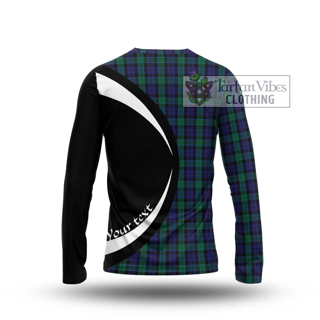 Graham of Menteith Tartan Long Sleeve T-Shirt with Family Crest Circle Style - Tartan Vibes Clothing