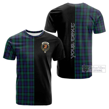 Graham of Menteith Tartan Cotton T-shirt with Family Crest and Half Of Me Style