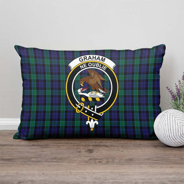 Graham of Menteith Tartan Pillow Cover with Family Crest