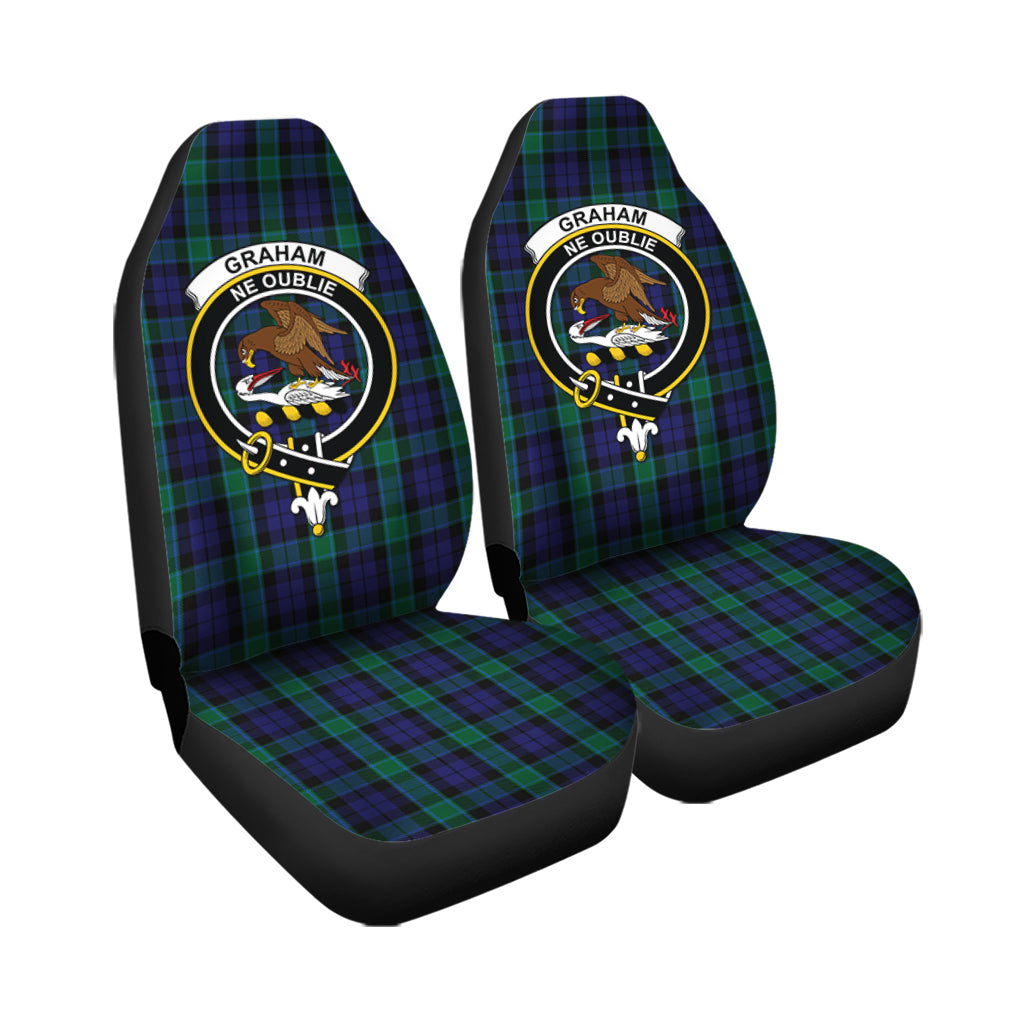 Graham of Menteith Tartan Car Seat Cover with Family Crest - Tartanvibesclothing