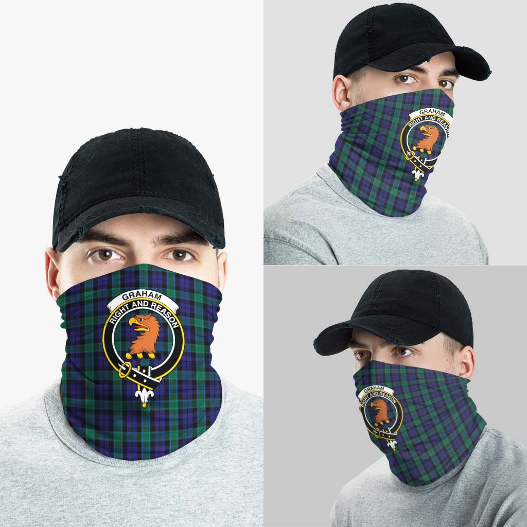 Graham of Menteith Tartan Neck Gaiters, Tartan Bandanas, Tartan Head Band with Family Crest