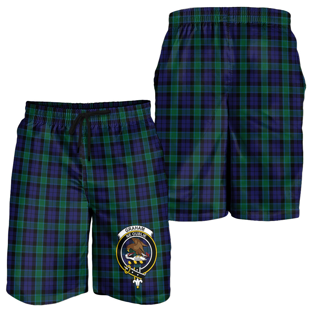 graham-of-menteith-tartan-mens-shorts-with-family-crest