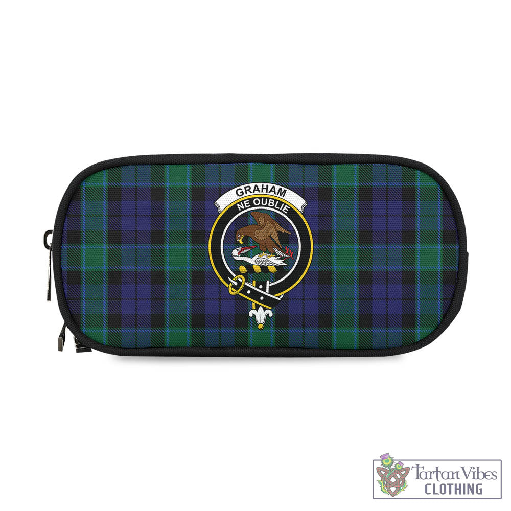 Tartan Vibes Clothing Graham of Menteith Tartan Pen and Pencil Case with Family Crest