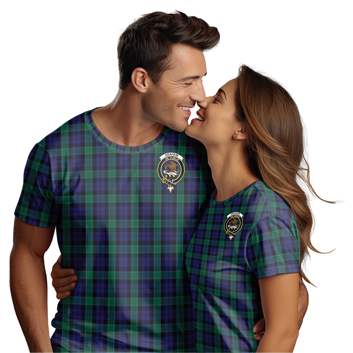 Graham of Menteith Tartan T-Shirt with Family Crest - Tartan Vibes Clothing