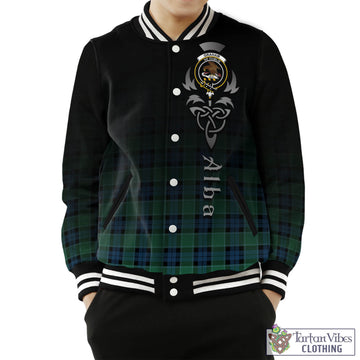 Graham of Menteith Ancient Tartan Baseball Jacket Featuring Alba Gu Brath Family Crest Celtic Inspired