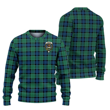 Graham of Menteith Ancient Tartan Ugly Sweater with Family Crest